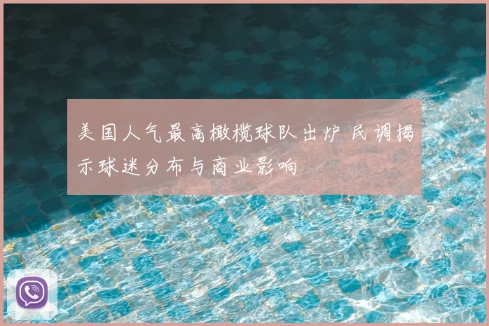 美国人气最高橄榄球队出炉 民调揭示球迷分布与商业影响